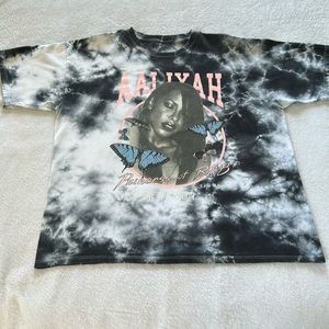 Aaliyah Princess of R&B One In A Million Tie Dye Graphic T-shirt XL